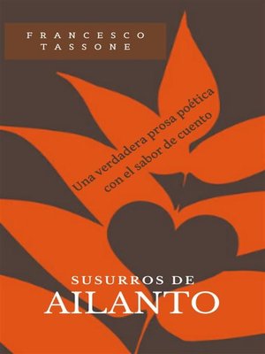 cover image of Susurros De Ailanto